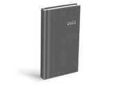 diář 2026 D802 PVC dark gray 90x170mm 7781494