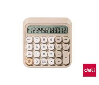 Kalkulačka DELI EM36 béžová