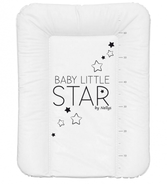 Přebalovací podložka, měkká, BABY STAR, 70 x 50cm, bílá, Nellys