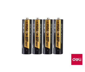 Baterie alkalická AA tužková R6P 4ks DELI EL203