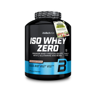 BioTech Iso Whey Zero 1816 g strawberry (jahoda)