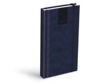 diář 2026 D802 PU s gumkou bluegray 90x170mm 7781499