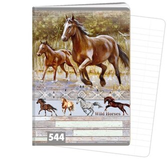 Sešit A5, 40 listů, typ 544 Wild horses