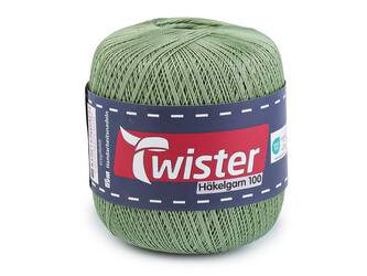 Bavlněná příze háčkovací Häkelgarn 100 g - 1 ks - 9 (072) zelená past.sv.