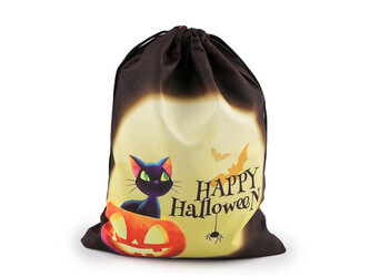 Dárkový pytlík Halloween 17x23 cm - 10 ks - 2 černá