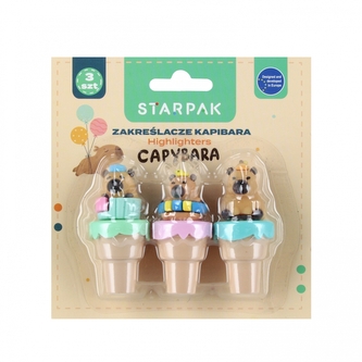 Zakreślasz mini Kapibara 3 kolory STARPAK  563031
