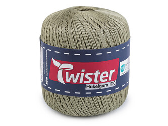 Bavlněná příze háčkovací Häkelgarn 100 g - 1 ks - 8 (070) zelená šalvěj světlá