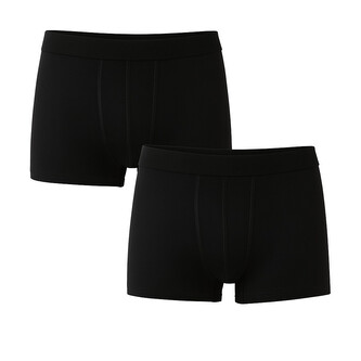 2PACK pánské boxerky Nedeto basic černé (2NFC1) XXL