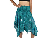 Sukně krátká TUNDE, tyrkysová mandala, var. B