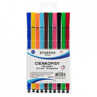 Cienkopis 10 kolorów 0.4mm w etui STARPAK 569628 Cienkopis 10 kolorów 0.4mm w etui STARPAK 569628