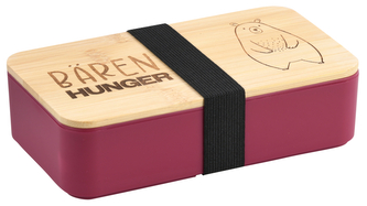 KESPER Obědový box růžový, bambus, plast 18,5x10,5x5cm