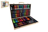Sada na malování - Art box kreativní sada 180ks v dřevěném kufříku 47x30x4,5cm