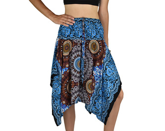 Sukně krátká TUNDE, multicolor mandala, var.  B Sukně krátká TUNDE, multicolor mandala, var.  B