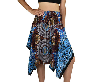 Sukně krátká TUNDE, multicolor mandala, var.  A