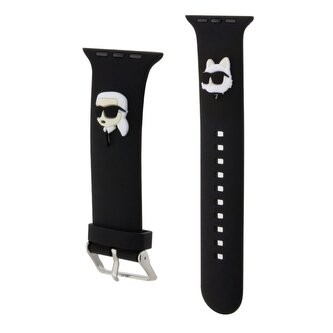 Karl Lagerfeld Karl and Choupette Head NFT Řemínek pro Apple Watch 38/40/41 Black (Pošk. Balení)