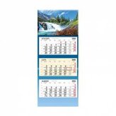 Kalendarz 2026 trójdzielny Wodospad