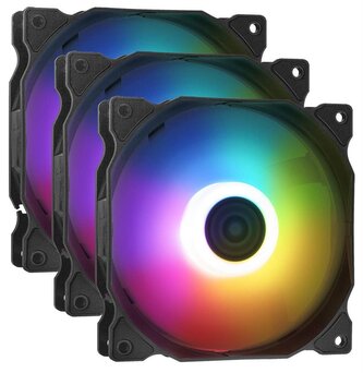 ADATA XPG Vento 120mm fan ARGB černý PWM 3 pack