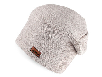 Zimní čepice unisex - 1 ks - 8 béžová světlá