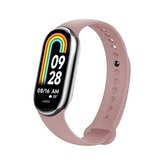 Fixed Silikonový řemínek Silicone Strap pro Xiaomi Mi Band 8, růžový