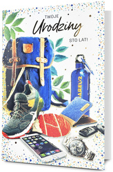 Karnet B6 HM-200 Urodziny męskie HM200-3347