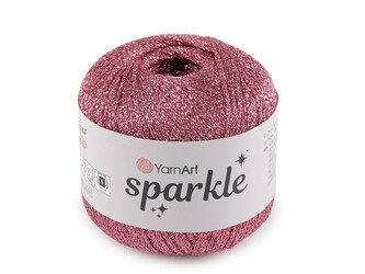 Pletací příze Sparkle s lurexem 25 g - 1 ks - 3 (1336) růžová