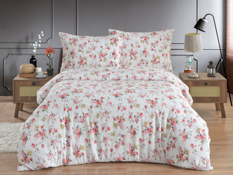 Povlečení francouzské krep 240x220, 70x90 Rosario red