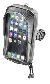 Interphone Univerzální voděodolné pouzdro na mobilní telefony Master Pro, úchyt na řídítka, max. 6,7", černé