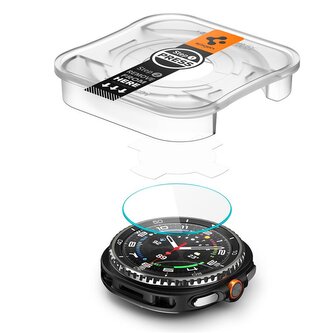 Spigen Glass tR EZ Fit 2 Pack - Galaxy Watch 8 Classic (46mm)