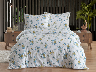 Povlečení francouzské krep 220x200, 70x90 Olivie blue