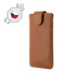 Fixed Kožené pouzdro Posh, velikost 6XL+, hnědé