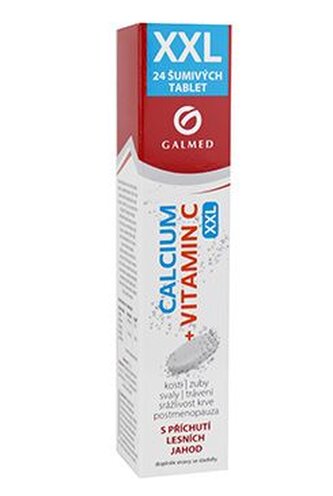 Calcium 300mg+vitamin C šumivý eff tbl 24 Galmed