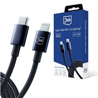 3mk datový kabel - Hyper Cable C to Lightning 20W 1.2m, černá 3mk datový kabel - Hyper Cable C to Lightning 20W 1.2m, černá
