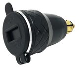 Interphone DIN adaptér s 2 x USB výstupem pro motocykly, max. 4.2 A, černý
