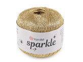 Pletací příze Sparkle s lurexem 25 g - 1 ks - 2 (1306) zlatá