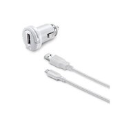 Cellularline Autonabíječka s datovým kabelem a konektorem microUSB, 2A