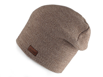 Zimní čepice unisex - 1 ks - 9 béžová tmavá