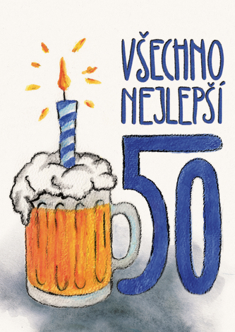 Přáníčko BeBechy - A6 - bílé - 50Pivo Přáníčko BeBechy - A6 - bílé - 50Pivo