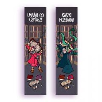 Zakładka kartonowa - Uważaj co czytasz!