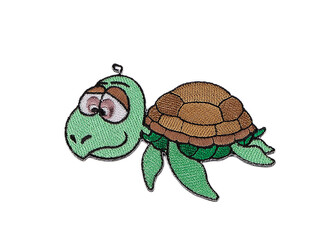 Nažehlovačka želva, krokodýl, delfín, žralok - 1 ks - 1 zelená past.sv. želva