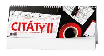 Stolní kalendář 2026 - Pracovní kalendář CITÁTY II