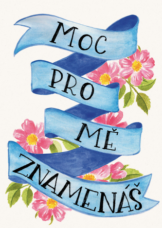 Přáníčko BeBechy - A6 - bílé - Znamenáš Přáníčko BeBechy - A6 - bílé - Znamenáš