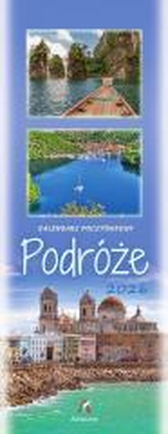 Kalendarz 2026 pocztówkowy 12,5x33cm Podróże Kalendarz 2026 pocztówkowy 12,5x33cm Podróże