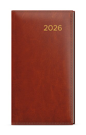 Týdenní diář 2026 - Jakub - Premier - kapesní - hnědá