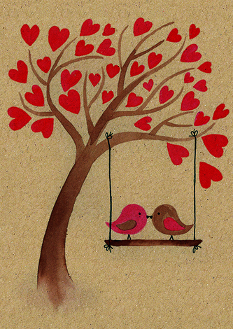 Přáníčko BeBechy – A6 - recyklovaný papír - Ptáčci Přáníčko BeBechy – A6 - recyklovaný papír - Ptáčci