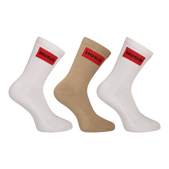 3PACK ponožky HUGO vysoké vícebarevné (50531515 269) L