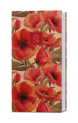 Měsíční diář 2026 - Halina - Kraft - Květiny