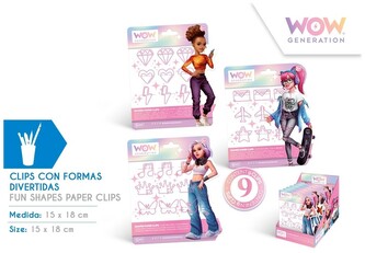 Spinacze w zabawnych kształtach Wow generation) cdu op. 9 szt. (12x2), Kids