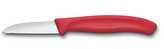 nůž  6cm loupací SWISS Classic červený, NR/plast