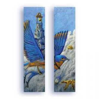 Zakładka kartonowa - Błękitny Dzwonnik