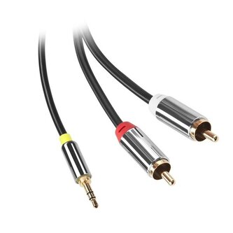 GoGEN Propojovací 3,5 mm Jack - 2 x Cinch kabel